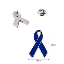 Load image into Gallery viewer, WANDIC Yellow Ribbon Pin, 20 Pcs Classic Metal Hope Ribbon Brooches Sacroma, Bone Cancer Awareness Enamel Jewelry Pins for Support Movement Badge Gifts

