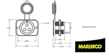 Load image into Gallery viewer, Marinco 70A Trolling Motor Plug &amp; Receptacle, 12VCPS3
