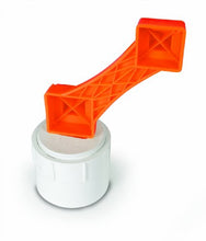 Load image into Gallery viewer, Camco RhinoFLEX 6-in-1 Sewer Cleanout Plug Wrench with Easy Grip Handle- Easily Loosen Any RV Dump Station Cap with Universal Design, 3" or 4" Male and Female Sewer Cleanout Plugs (39755) , Orange
