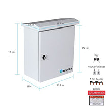 Load image into Gallery viewer, Renogy 5 String PV Combiner Box for On/Off-Grid Solar Panels System, w/Built-in DIN Rail, Labels, Cold-Formed Steel
