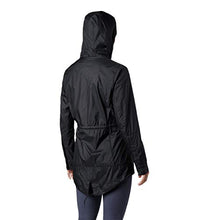 Load image into Gallery viewer, Columbia Women&#39;s Sustina Springs Long Lined Windbreaker, Black, Medium
