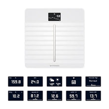 Load image into Gallery viewer, Withings Body Cardio – Premium Wi-Fi Body Composition Smart Scale, Tracks Heart Health, Vascular Age, BMI, Fat, Muscle &amp; Bone Mass, Water %, Digital Bathroom Scale with App Sync via Bluetooth or Wi-Fi
