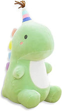 Load image into Gallery viewer, YUESUO Plush Dinosaur Stuffed Animals Soft Toy Dino Plushies Cotton Birthday Gifts for Kids Green 9.4 Inch
