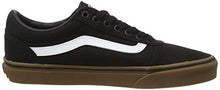 Load image into Gallery viewer, Vans Men's Ward Sneaker, Black Canvas Black Gum 7hi, 9.5
