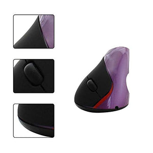 Keturi Ergonomic Wireless Vertical Mouse Charging Mouse Designed Specifically for Gaming.Portable Mobile Optical Mice for Laptop Computer (Blue)