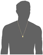 Load image into Gallery viewer, Men's Stainless Steel 18K Gold Plated Scapular Religious Necklace, 26"
