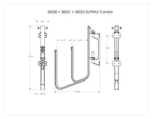 Load image into Gallery viewer, SurfStow Transport SUPRax 50051, Stand-Up Paddleboard, Boat Mount, Dual Board Add-On
