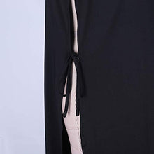 Load image into Gallery viewer, XAKALAKA Women Plus Size Lace Babydoll Lingerie Side Slit Strappy Chemise Sleepwear Black XXL
