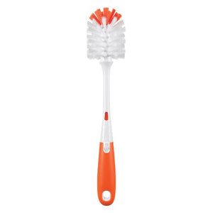 OXO Tot Bottle Brush with Nipple Cleaner, Orange