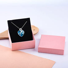 Load image into Gallery viewer, Yopicks June Birthstone Necklace Love Heart Pendant Necklaces Anniversary Jewelry Gifts for Women Aurora Crystal Necklace
