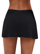 Load image into Gallery viewer, Byoauo Women One Shoulder Cutout Bikini and Swim Skirt
