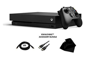 Xbox One X 1TB Console With Wireless Controller From Microsoft, Xbox One X Enhanced, HDR, 4K, Ultra HD, 12GB GDDR5, 326GB/sec memory bandwidth, With KWALICABLE™ Accessory Bundle.