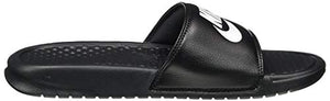 Nike Men's Benassi Just Do It Athletic Sandal, Black/White Noir/Blanc, 10.0 Regular US