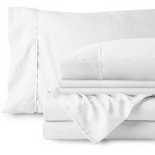 Load image into Gallery viewer, Bare Home 6 Piece 1800 Deep Pocket Bed Sheet Set - Ultra-Soft Hypoallergenic - 4 Pillowcases (Queen, White)
