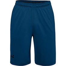 Load image into Gallery viewer, Under Armour Men's Raid 10-inch Workout Gym Shorts , Graphite Blue (581)/Black , Medium
