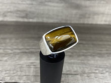 Load image into Gallery viewer, KAR 925K Stamped Sterling Silver Tiger Eye Men's Ring K3K (8)

