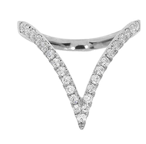 14k White Gold Diamond Fashion Ring