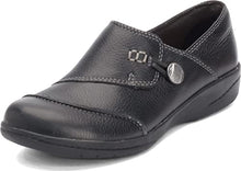 Load image into Gallery viewer, Clarks Women's Cheyn Misha Loafer Flat, Black Leather, 8.5 M US

