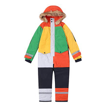 Load image into Gallery viewer, Kids Girls Boys One Piece Snowsuits Waterproof Windproof Winter Outdoor Overalls Snowboarding Ski Suits Jumpsuits
