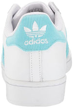 Load image into Gallery viewer, adidas Originals Men's Superstar Sneaker, Pulse Aqua/White/Gold Metallic, 12.5
