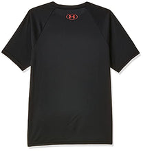 Load image into Gallery viewer, Under Armour Boys' Tech Big Logo Short-Sleeve T-Shirt , Black (002)/Beta , Youth Small

