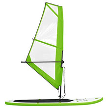 Load image into Gallery viewer, Aisifx Inflatable Stand Up Paddleboard with Sail Set Green and White
