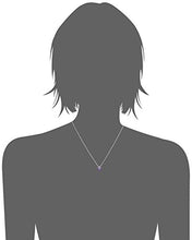 Load image into Gallery viewer, Sterling Silver Genuine Amethyst Butterfly Pendant Necklace, 18&quot;
