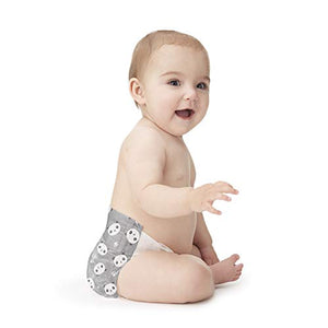 HONEST The Company, Club Box, Clean Conscious Diapers, Above It All + Pandas, Size Newborn, 76 Count (Packaging + Print May Vary)