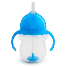 Load image into Gallery viewer, Munchkin Any Angle Click Lock Weighted Straw Trainer Cup, Blue, 7oz
