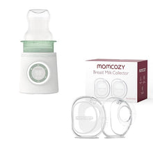 Load image into Gallery viewer, Momcozy Portable Bottle Warmer &amp; Milk Collector for Breastmilk Reusable Breast Milk Shells 2 Pack 2.5oz/75ml

