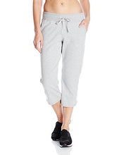 Load image into Gallery viewer, Hanes Women's French Terry Capri, Light Steel, Medium

