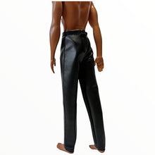 Load image into Gallery viewer, For Barbie Ken black pants Ken pants Ken faux leather pants
