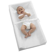 Load image into Gallery viewer, Sealy Baby Soybean Comfort 3-Sided Contoured Diaper Changing Pad for Dresser or Changing Table, White, 32” x 16”
