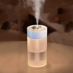 LYLYFAN Portable USB Humidifier Small Cool Mist Humidifier 350ml with Night Light for Bedroom Travel Home and Office