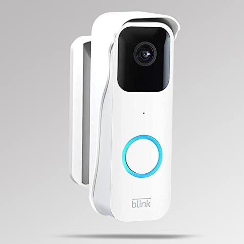 AutoSonic Mount Made for Blink Video Doorbell | Adjustable Design, Improve Viewing Angle | Blink Home Security Accessories | White