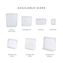 Load image into Gallery viewer, Stasher Platinum Silicone Food Grade Reusable Storage Bag, Purple (1/2 Gallon) | Reduce Single-Use Plastic | Cook, Store, Sous Vide, or Freeze | Leakproof, Dishwasher-Safe, Eco-friendly | 64 Oz
