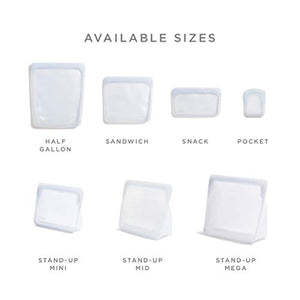 Stasher Platinum Silicone Food Grade Reusable Storage Bag, Purple (1/2 Gallon) | Reduce Single-Use Plastic | Cook, Store, Sous Vide, or Freeze | Leakproof, Dishwasher-Safe, Eco-friendly | 64 Oz