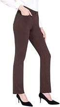 Load image into Gallery viewer, Drazup Women's Bootcut Dress Pants with Pockets Flare Stretchy for Office Work Business Black
