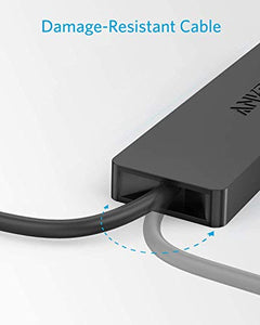 Anker 4-Port USB 3.0 Hub, Ultra-Slim Data USB Hub with 2 ft Extended Cable [Charging Not Supported], for MacBook, Mac Pro, Mac mini, iMac, Surface Pro, XPS, PC, Flash Drive, Mobile HDD