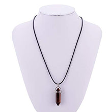 Load image into Gallery viewer, Mix Random 60pcs Natural Stone Pendants Charms Heart Jade Turquoise Quartz Chakra Stone Beads Necklace Jewelry Findings Gemstone with Leather Cord
