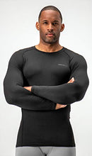 Load image into Gallery viewer, DEVOPS 2 Pack Men's Thermal Long Sleeve Compression Shirts (Large, Black/Red)

