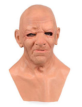 Load image into Gallery viewer, BSTANG Halloween Realistic Mask The Old Man/Young Man/Bald Head Silicone Mask Halloween Cosplay Mask Men Women Masquerade Party Mask (Bald Head)
