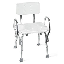 Load image into Gallery viewer, DMI Tub and Shower Chair with Removable Back Rest, Adjustable Seat and Arms, White
