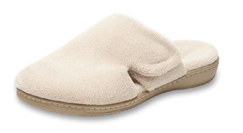 Vionic Women's Indulge Gemma Slipper - Ladies Adjustable Slippers with Concealed Orthotic Support Tan 6 Medium US