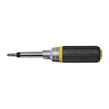 Load image into Gallery viewer, Ratcheting Screwdriver &amp; Nut Driver, Multi-Bit, Cushion Grip Handle Klein Tools 32558, Yellow/Black
