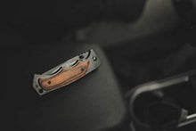 Load image into Gallery viewer, Smith &amp; Wesson 8.5in S.S. Folding Knife with 3.7in Drop Point Blade and S.S. and Real Wood Insert Handle for Outdoor, Tactical, Survival and EDC
