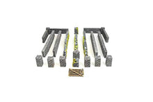 Load image into Gallery viewer, War World Gaming World at War Stone Wall and Pillar Sections Large Set – 28mm WW2 Normandy Wargame Terrain Model Diorama
