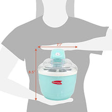 Load image into Gallery viewer, Maxi-Matic EIM-520 Automatic Easy, Homemade Electric Maker, Ingredient Chute, On/Off Switch, No Salt Needed, Creamy Ice Cream, Gelato, Frozen Yogurt, or Sorbet, 1 Quart, Blue
