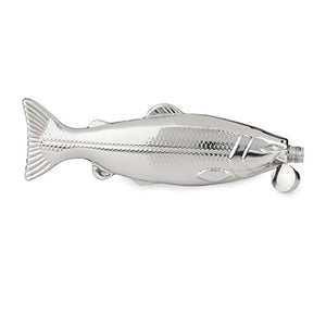 Foster & Rye Stainless Steel Trout Flask, Metallic, 4 oz