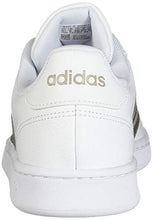 Load image into Gallery viewer, adidas Women's Grand Court Tennis Shoe, White/Platino Metallic/White, 7 M US
